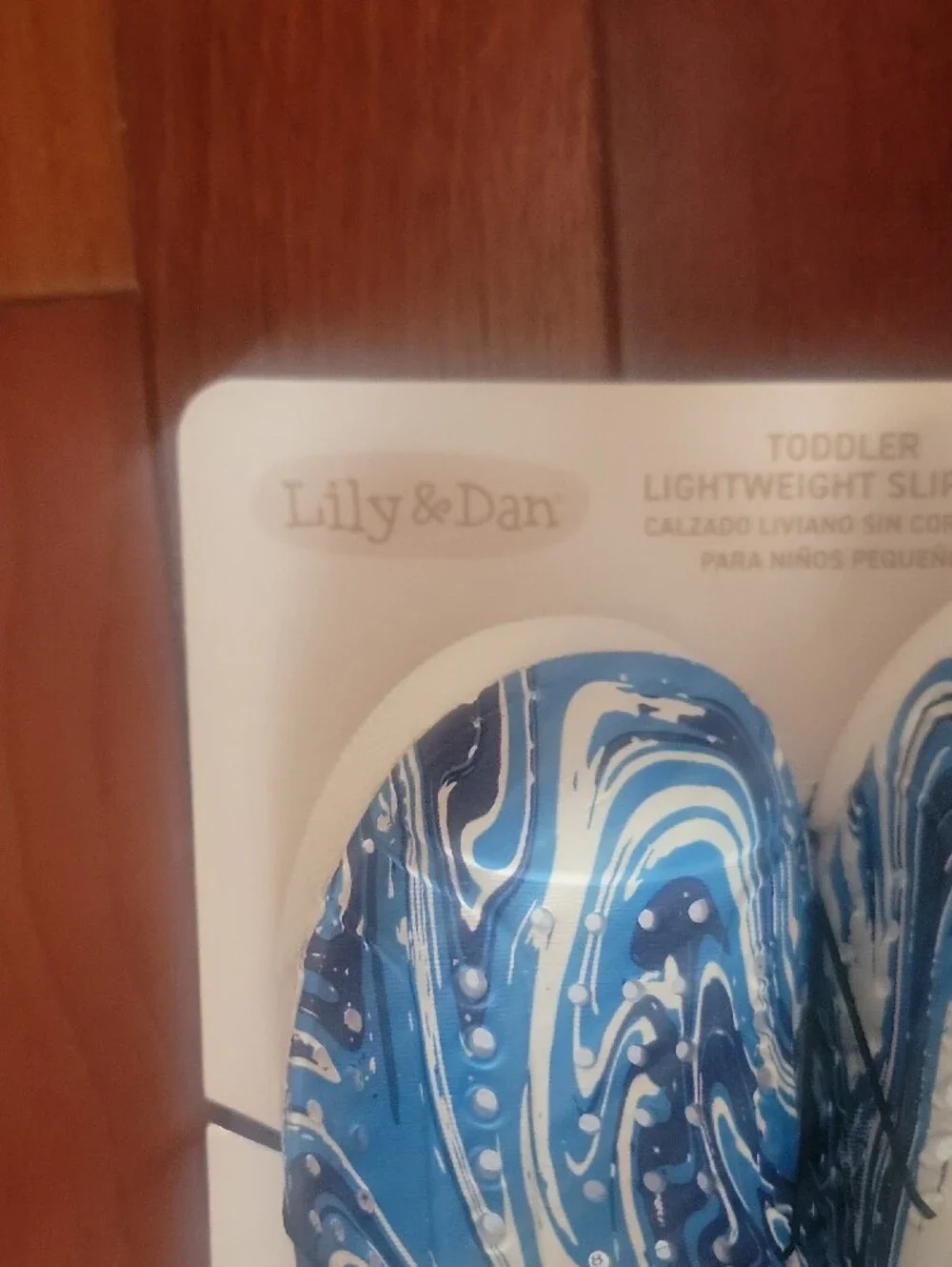 Lily & Dan Kids Blue Marble Swim Coverup Shoes